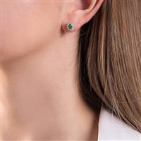 Pendientes Mirco Visconti Mujer in Oro blanco Smeraldo 0.64 Ct Z658S/A5S - Z658S/A5S